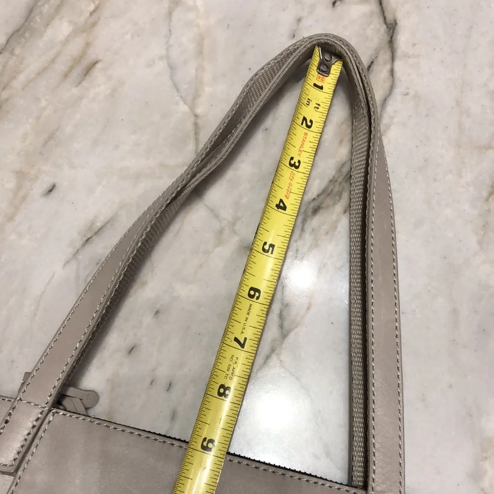 Joe’s Jeans NEW genuine leather tote bag, expandable, zip top